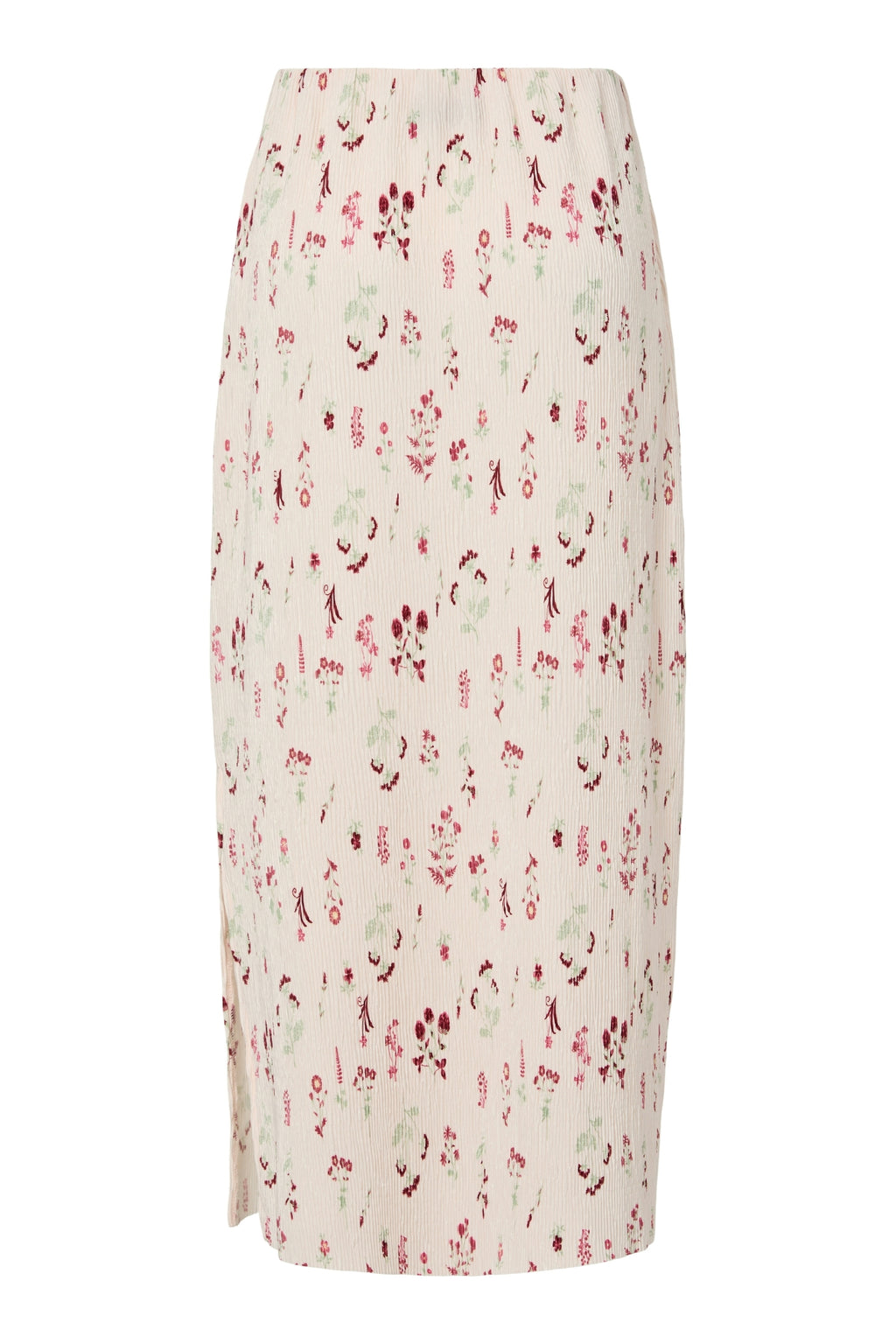 Flora Knöchelrock mit hoher Taille – Blütenblattrosa