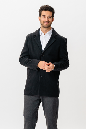 Klassischer Mantel - Schwarz