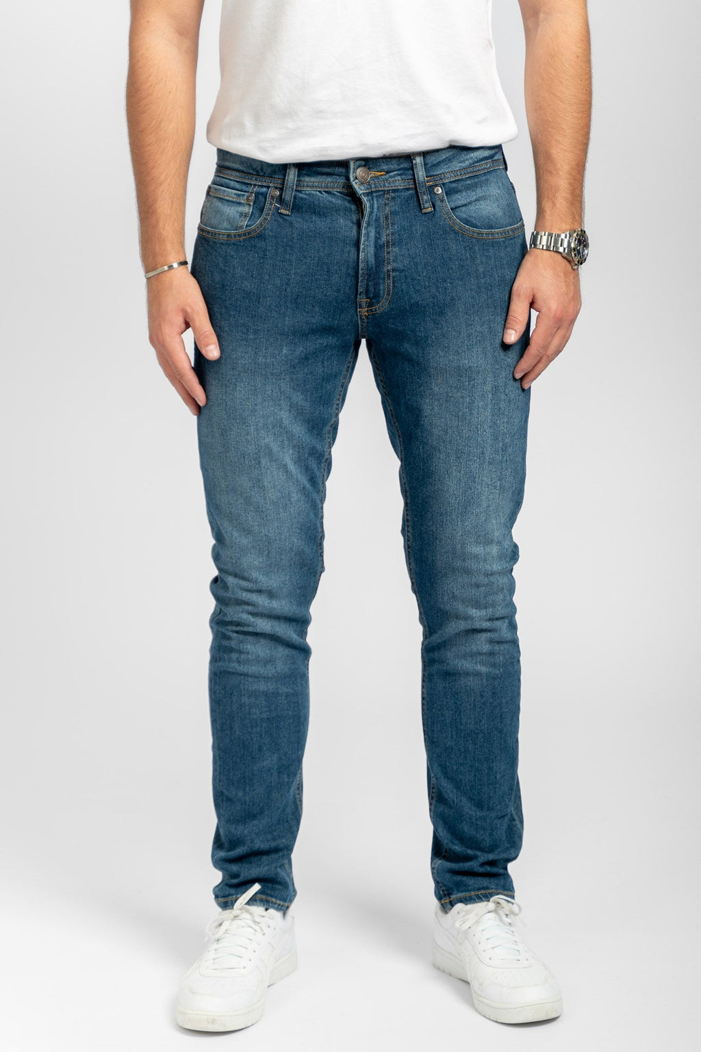 The Original Performance Jeans (schlank) - mittelblauer Denim