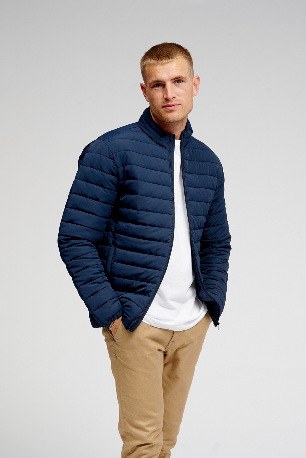 Leichte Pufferjacke - Marine