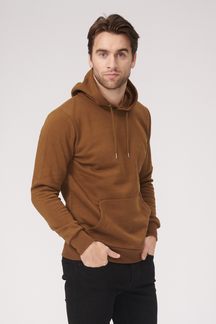 Basic Hoodie -Schweiß - braun