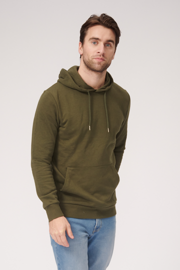 Basic Hoodie -Schweiß - dunkelgrün