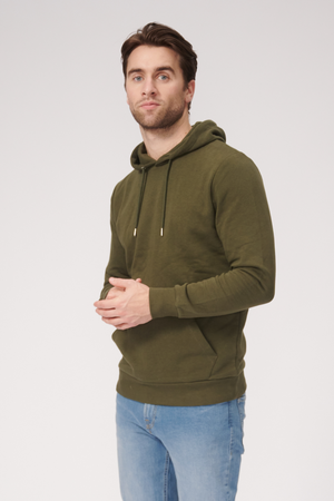 Basic Hoodie -Schweiß - dunkelgrün