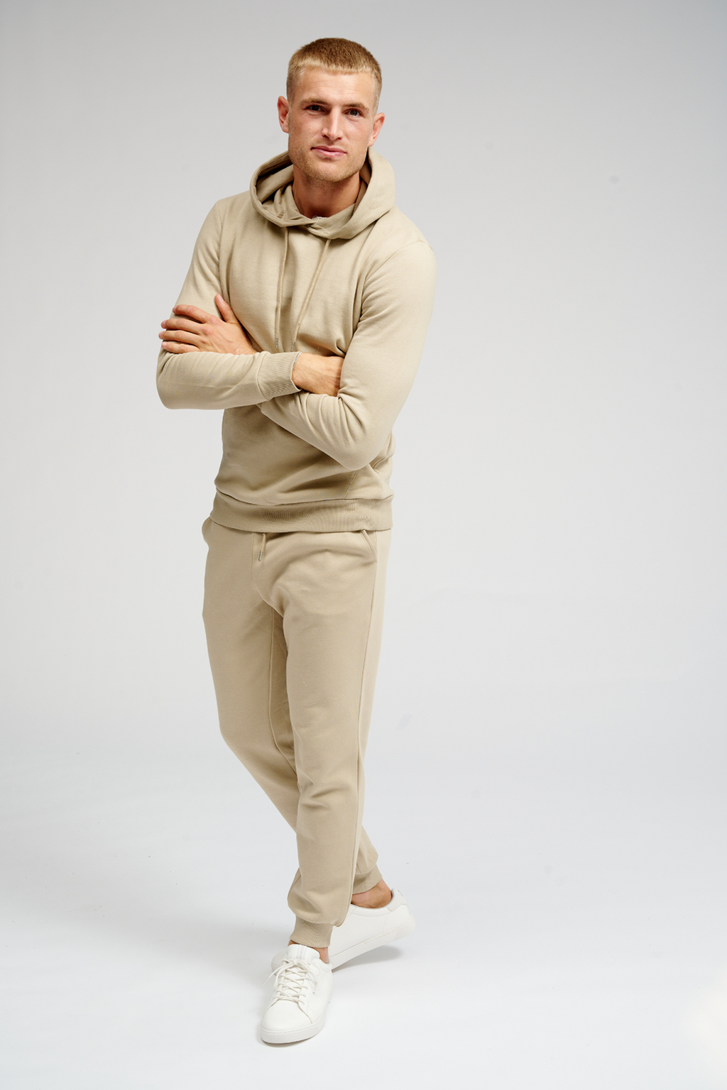 Basic Jogginghose - dunkler Beige