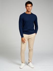 Basic Strick Crewneck - Marine