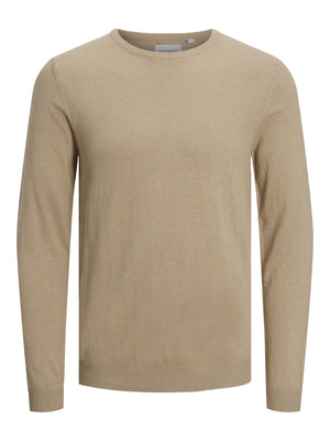 Basic Strick -Crewneck - Beige