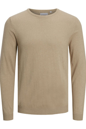 Basic Strick -Crewneck - Beige