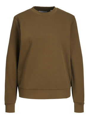 Basic Crewneck -Schweiß - braun