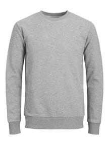 Basic Crewneck -Schweiß - hellgraue Melange