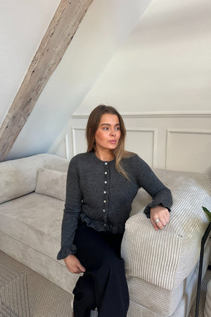 Flora-Cardigan – Grau