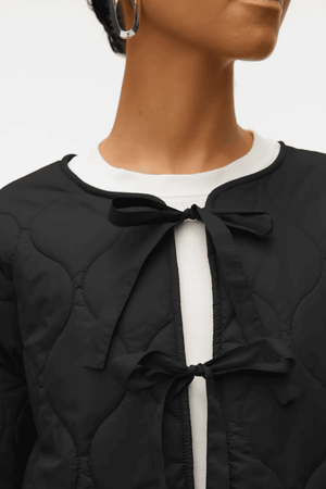 Sabine Ls gesteppte Jacke - Schwarz