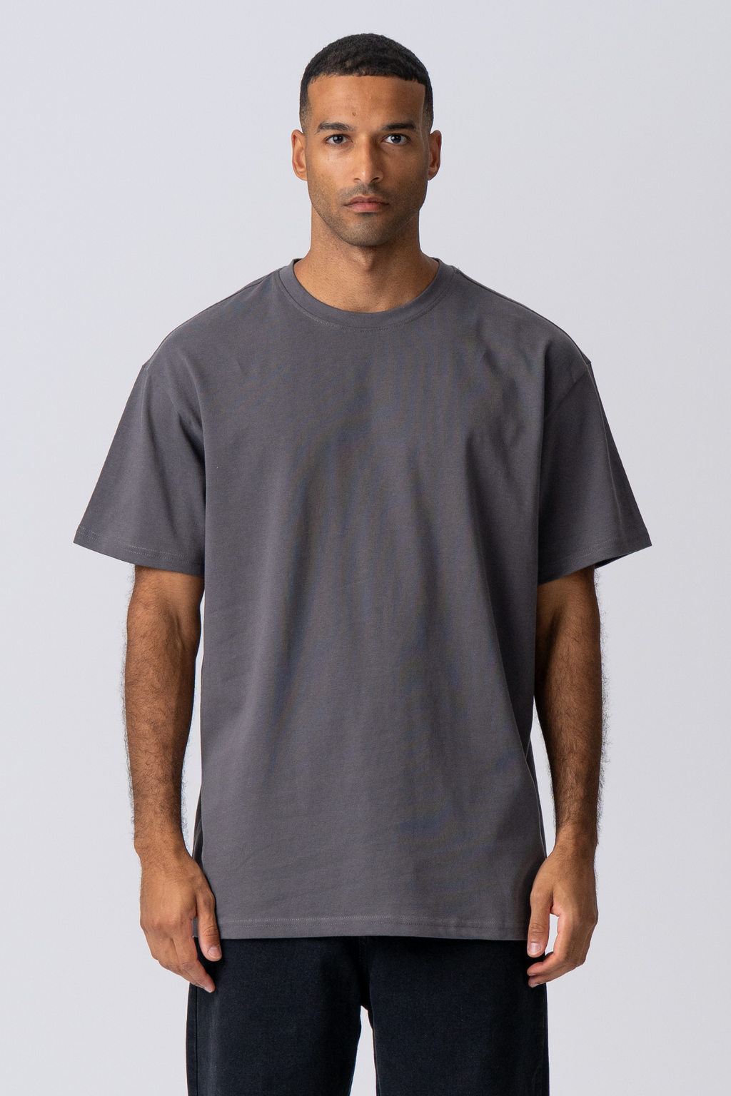 Schwer Oversized T -Shirt - Dunkelgrau