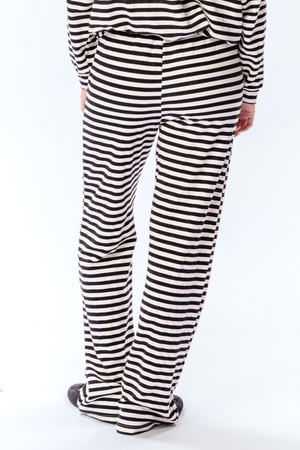 Gestrippt Pants - Schwarz