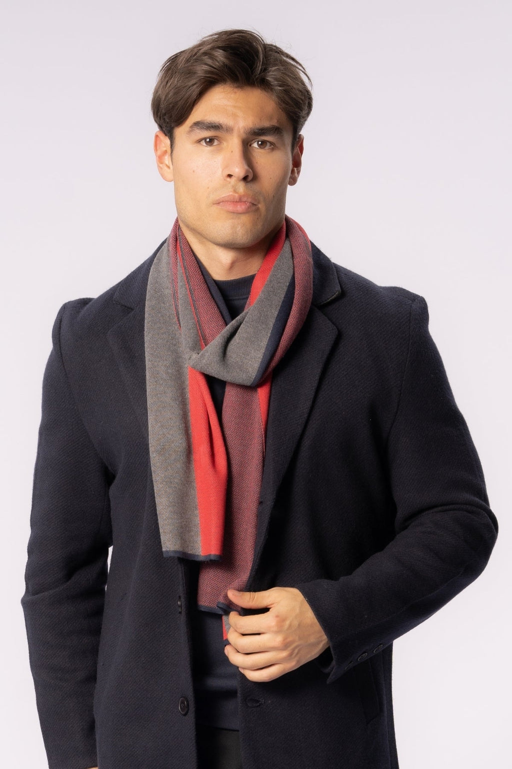 Schal - Rot / Weiß / Blau - Herren