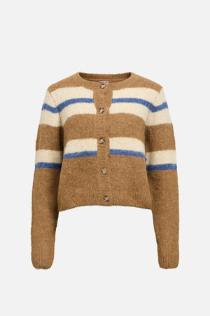 Galia -Strick -Strickjacke - Tannin Melange