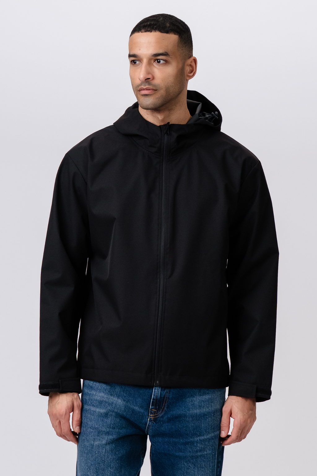 Klassische Regenjacke - Schwarz
