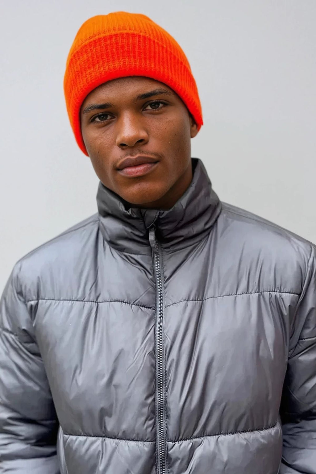 Strickbeanie - Orange