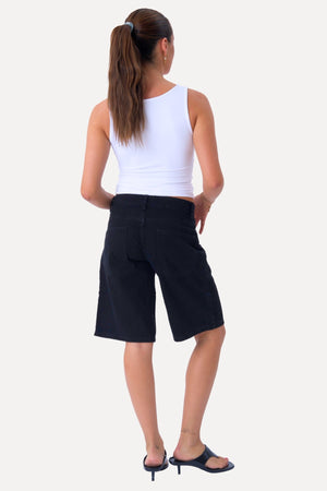 Denim Shorts - Schwarz