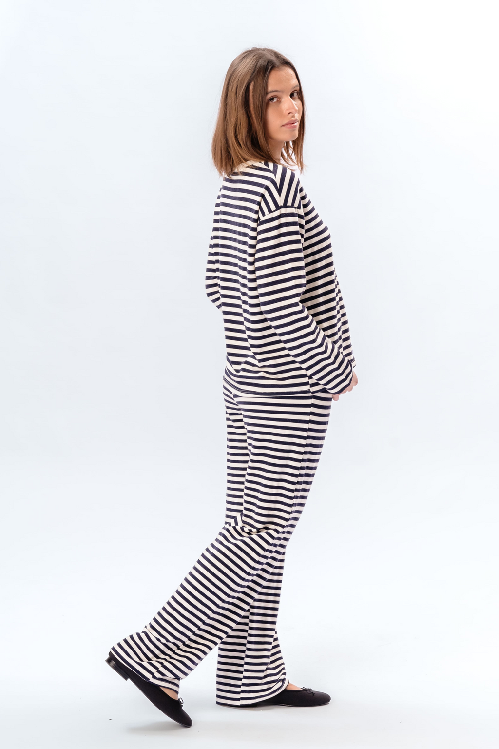 Gestreiftes Hemd - Blau