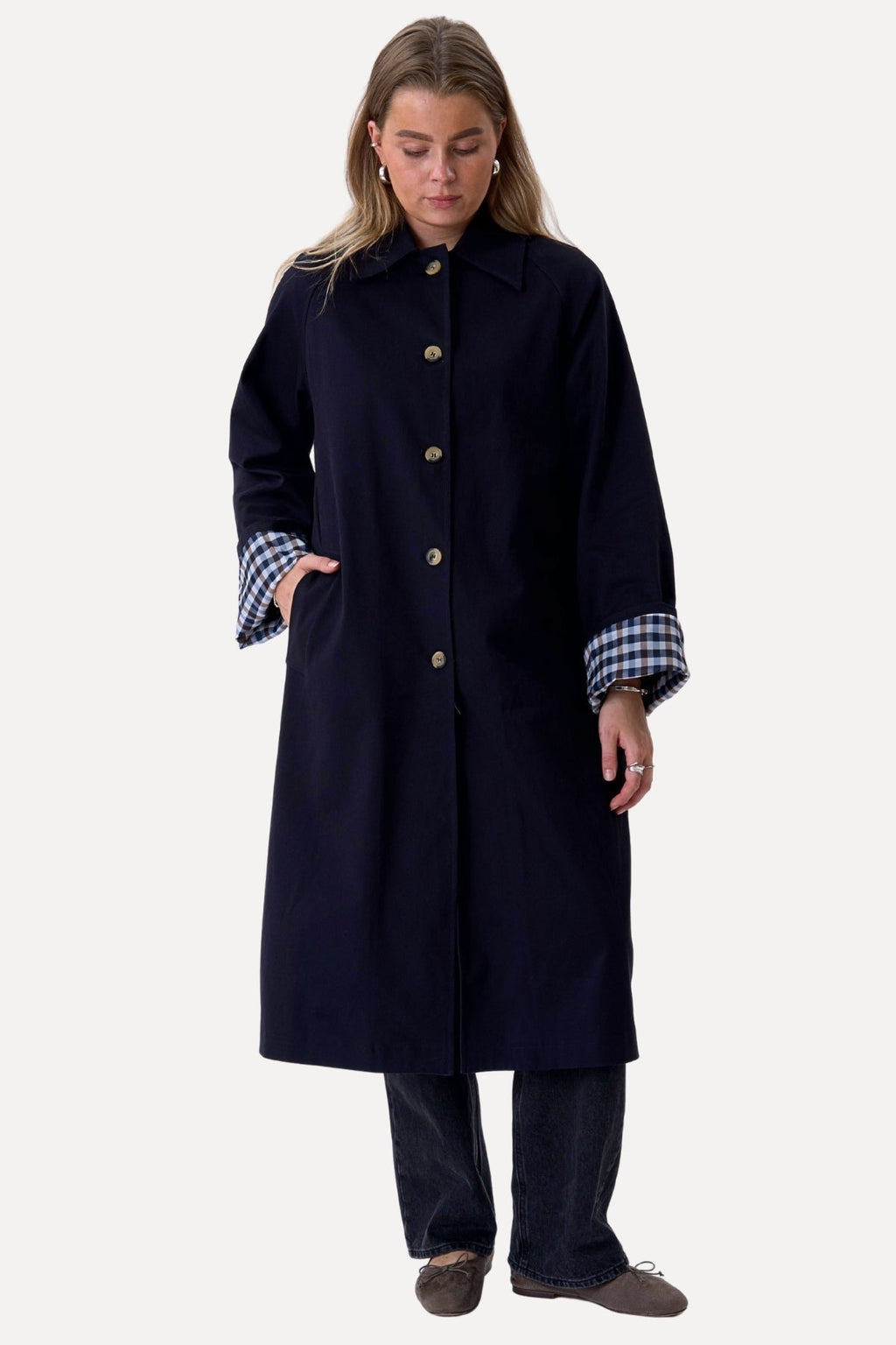 Livia Trenchcoat – Marineblau