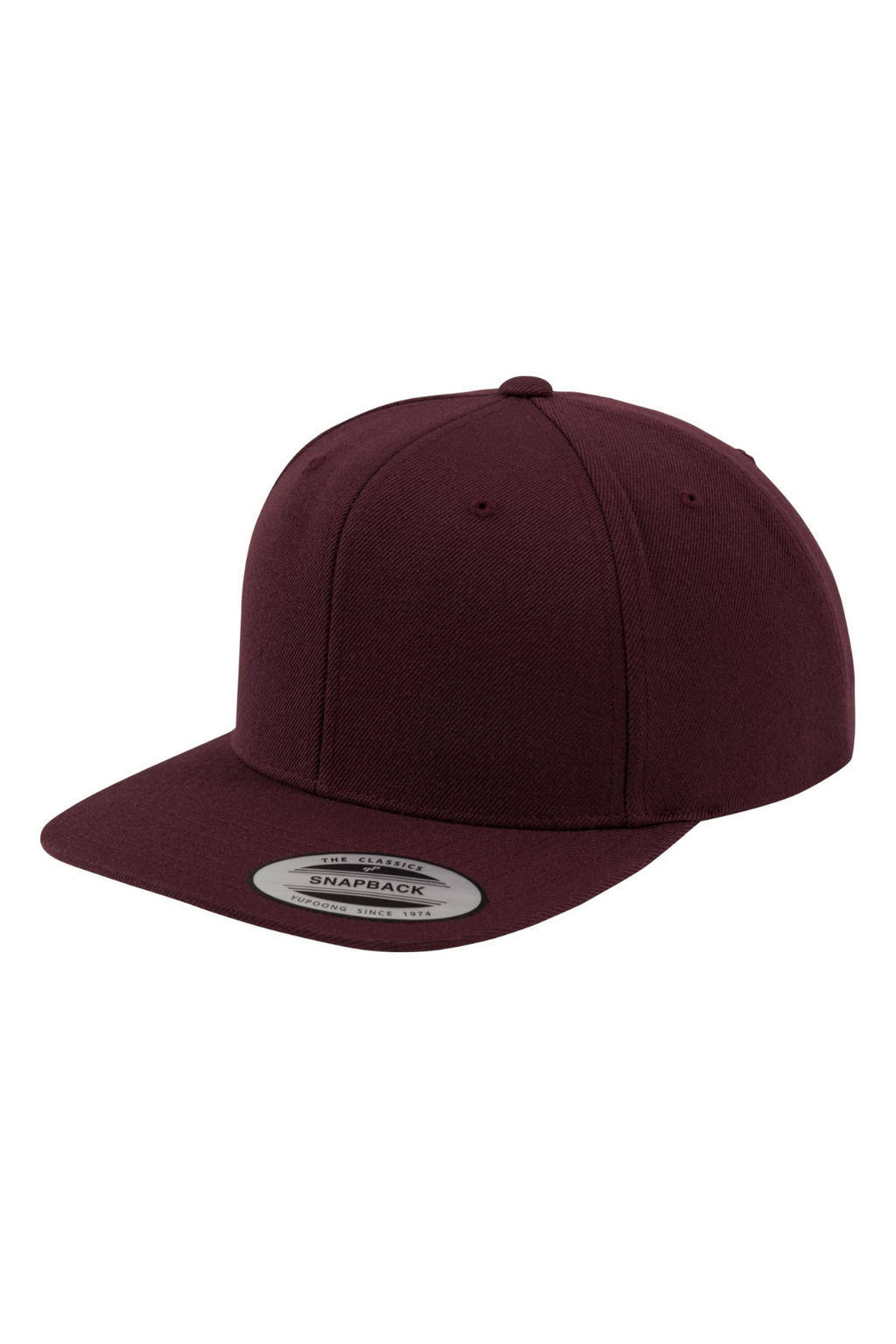 Klassiker Snapback - Kastanienbraun/Maroon