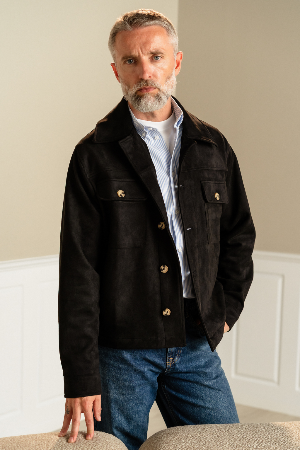 Callum Jacke - schwarz