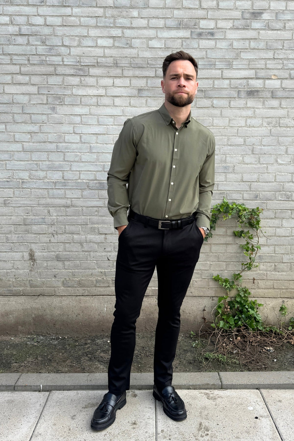 The Original Prämie Performance Hemd - Olive