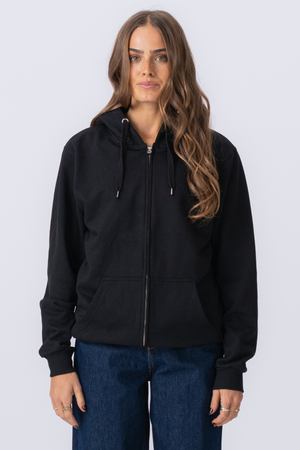 Basic Zip Hoodie - Schwarz