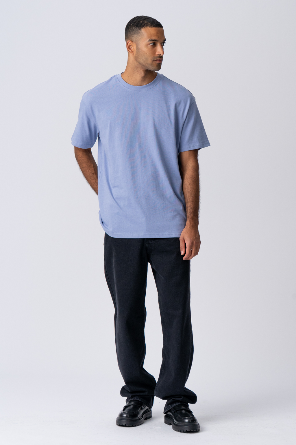 Schwer Oversized T -Shirt - Bratsche Blau