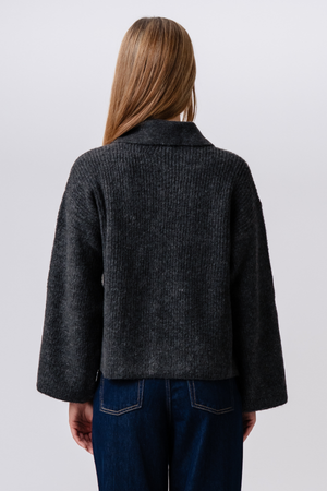 Josie Polo Knit – Graphit
