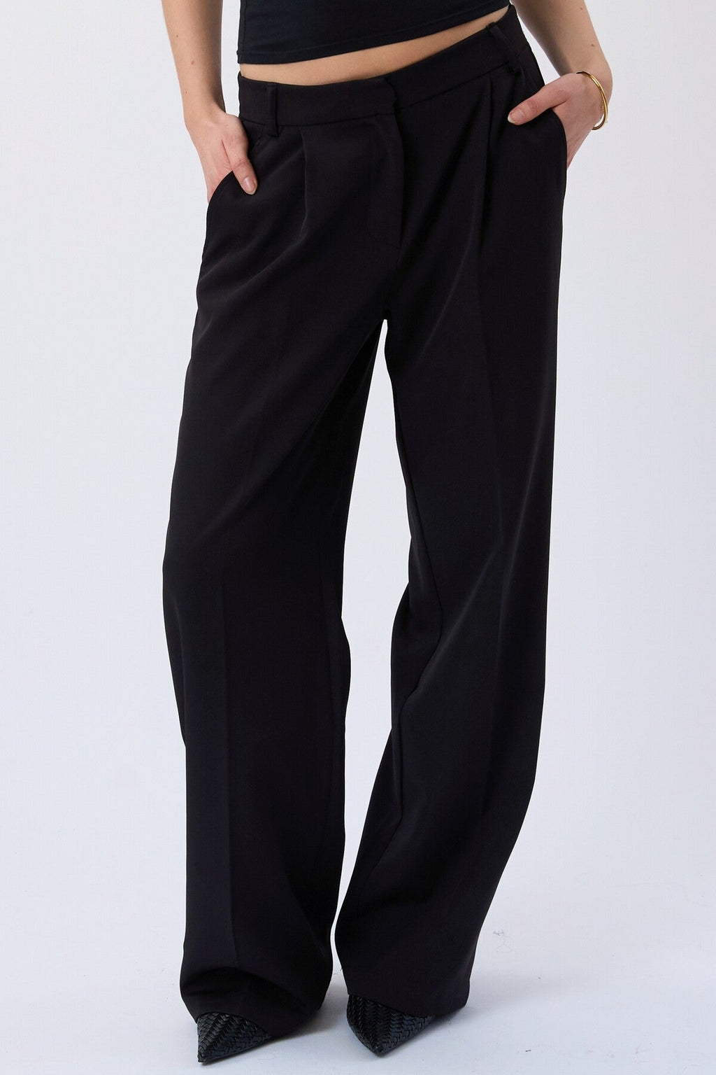 Mila Wide Pants - Schwarz