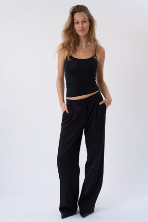 Mila Wide Pants - Schwarz