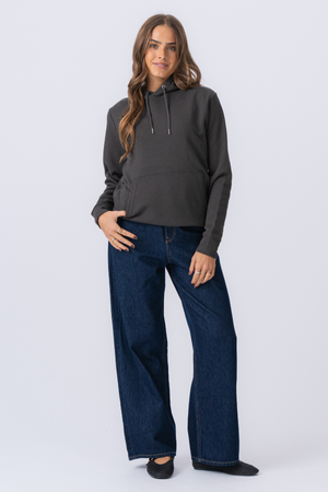 Sweatshirt Hoodie - Dunkelgrau