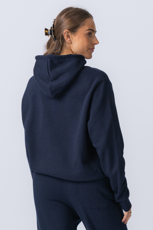 Essential Kapuzenpullover – Marineblau