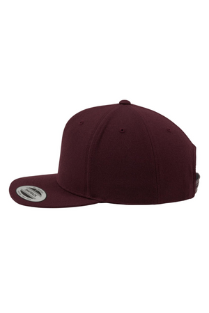 Klassiker Snapback - Kastanienbraun/Maroon