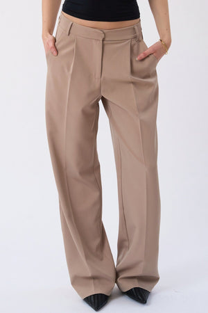 Mila Wide Pants - Beige