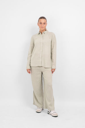 Tokyo Leinen Pants - Desert Sage