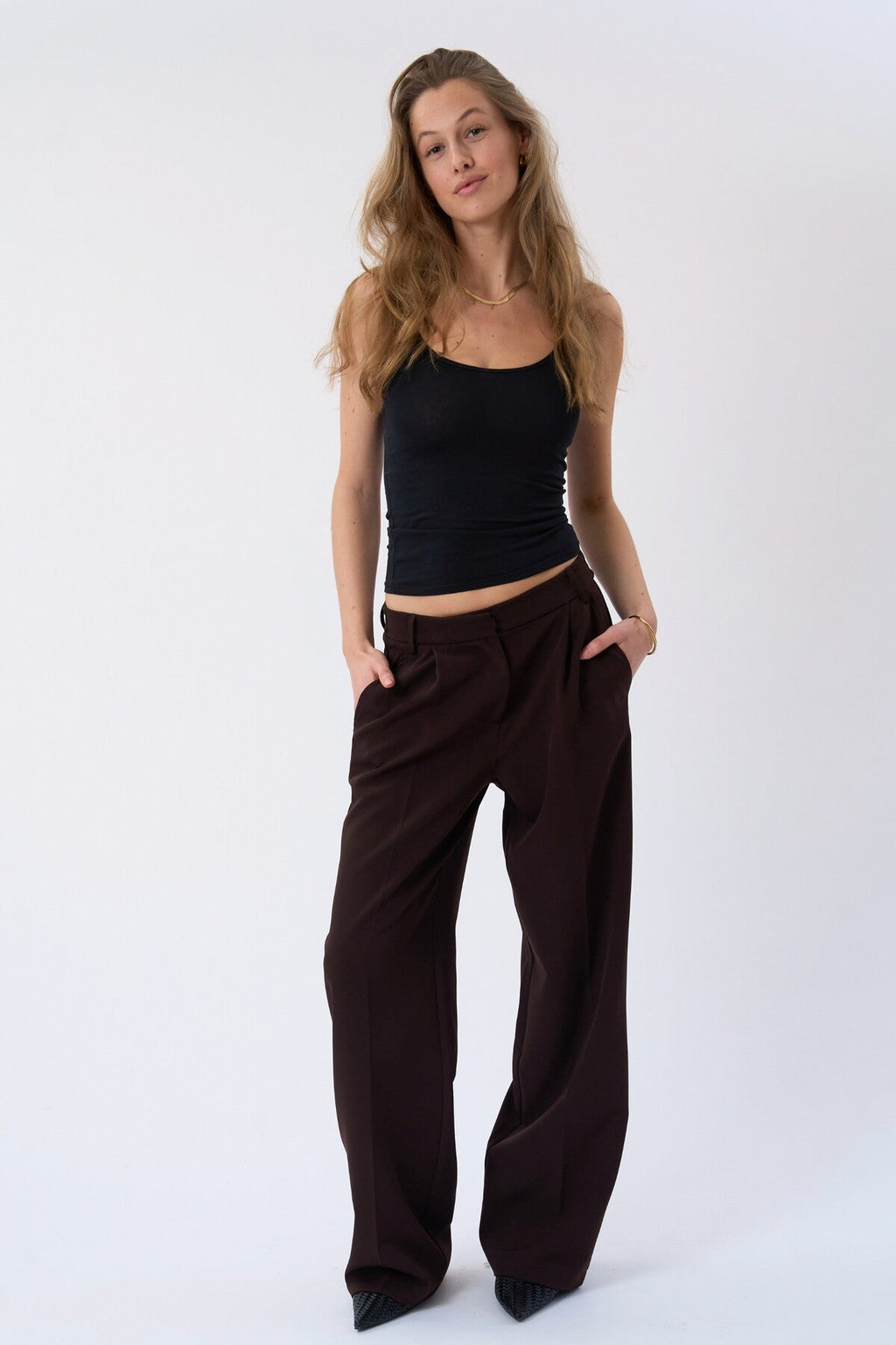 Mila Wide Pants - Braun