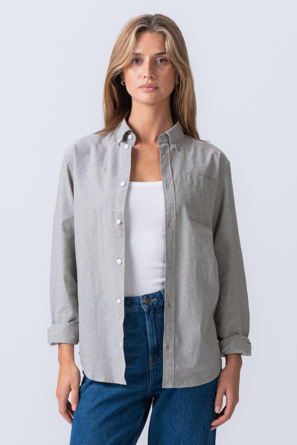 Freund Oxford Hemd - grau