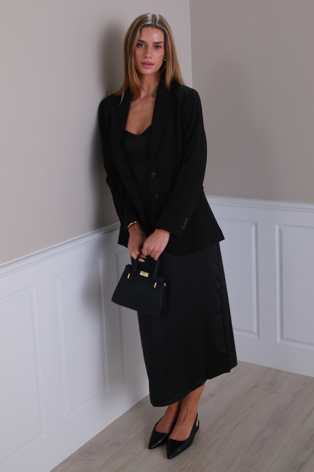 Blazer mit klassischer Passform - Schwarz