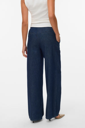 Rae Wide Jeans – Dunkelblauer Denim