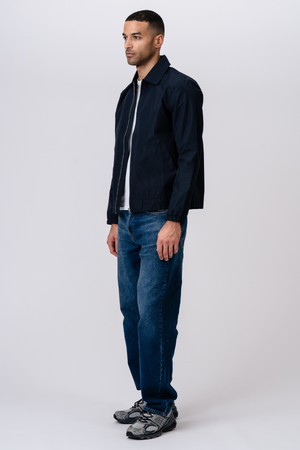 Kurze Jacke mit Reißverschluss – Marineblau