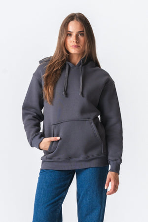 Stella Oversized Hoodie - Dunkelgrau