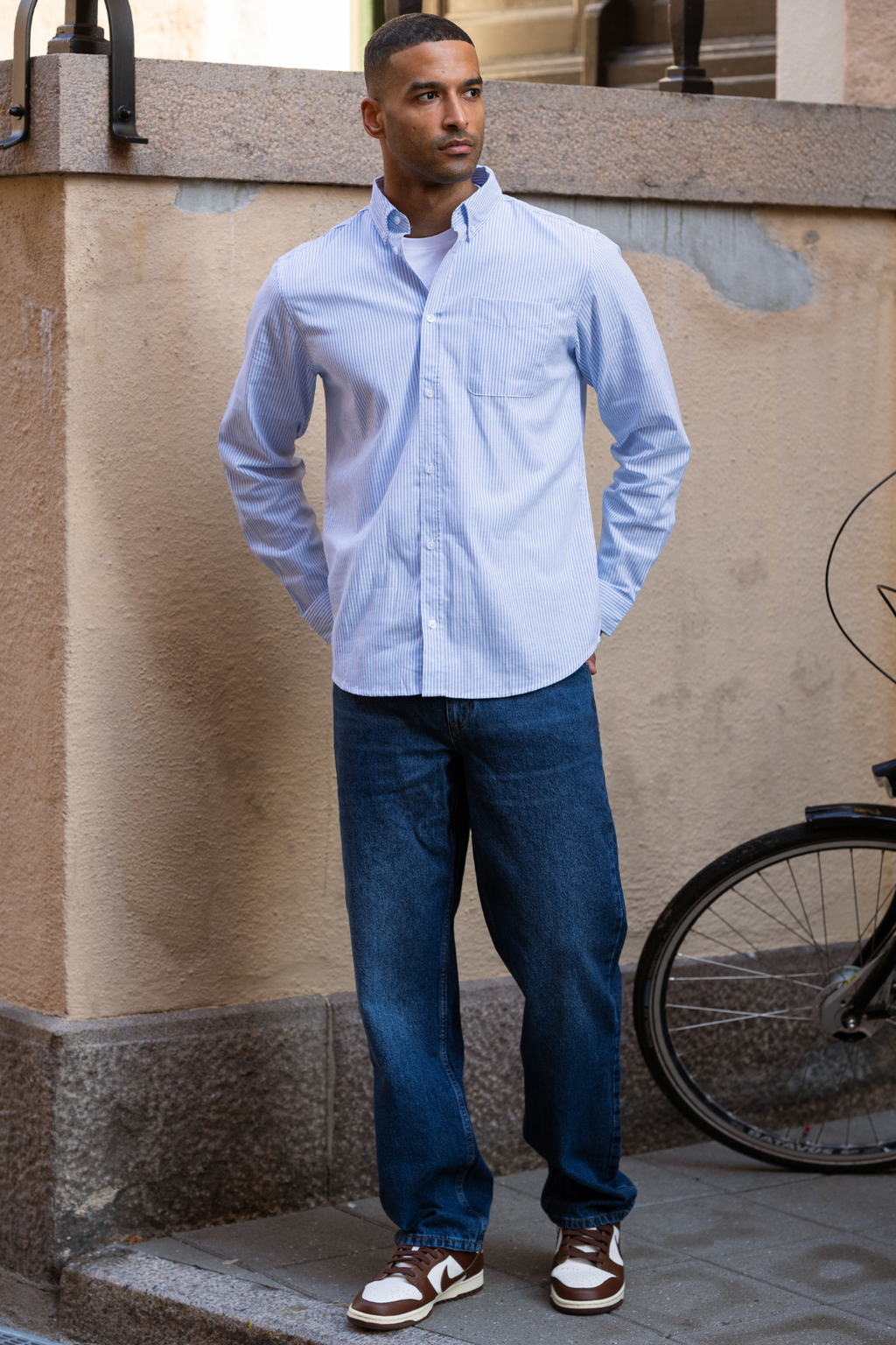 Entspannte Fit -Jeans - dunkelblauer Jeans