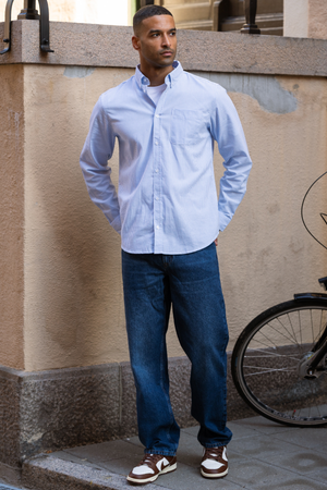 Entspannte Fit -Jeans - dunkelblauer Jeans