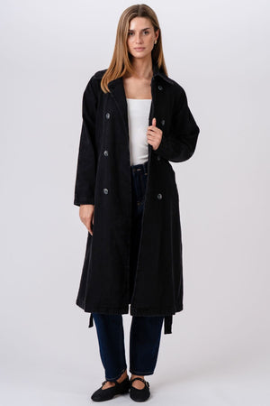 Denim Trenchcoat - dunkelblau