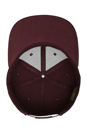 Klassiker Snapback - Kastanienbraun/Maroon