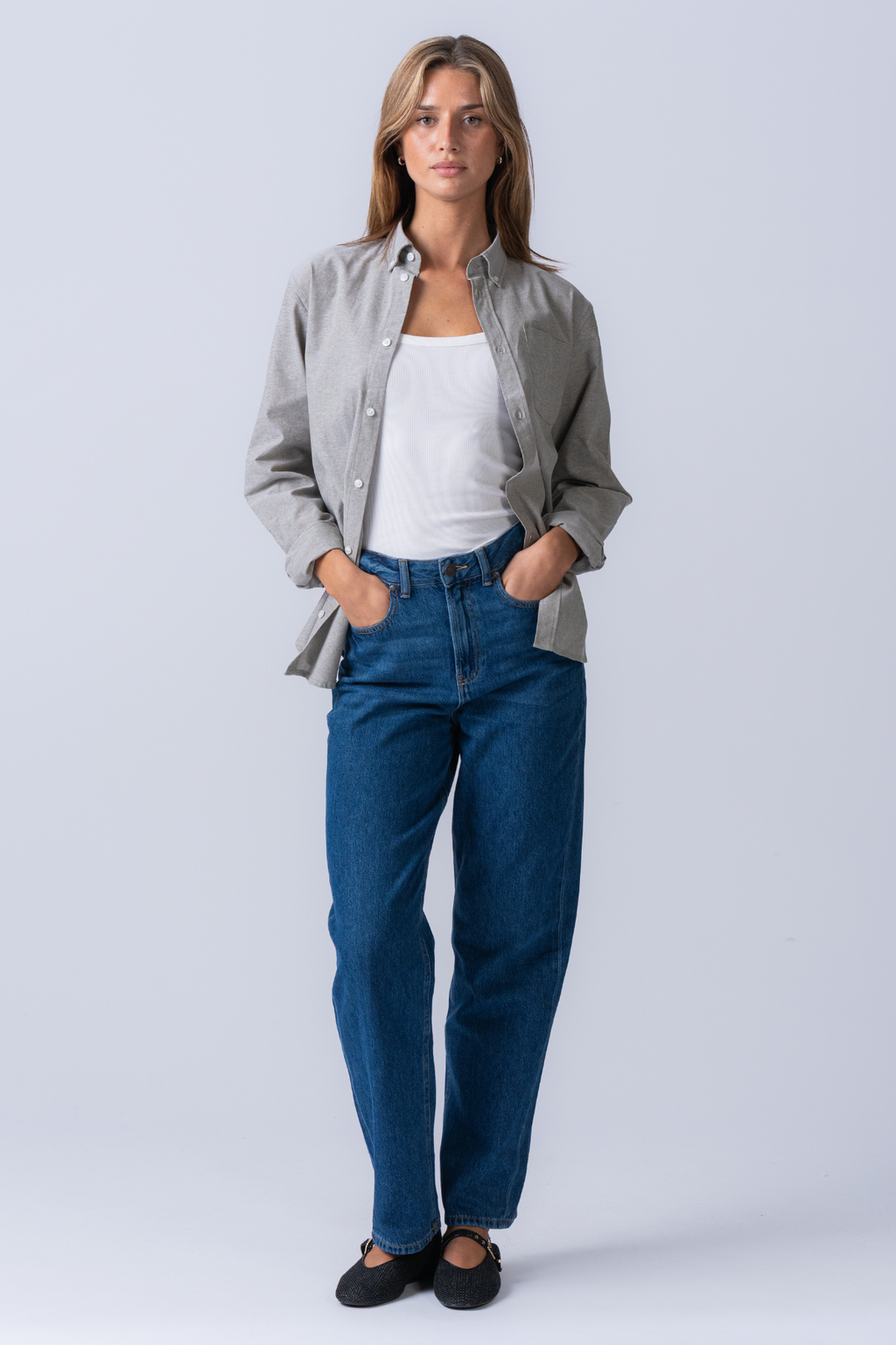 Freund Oxford Hemd - grau