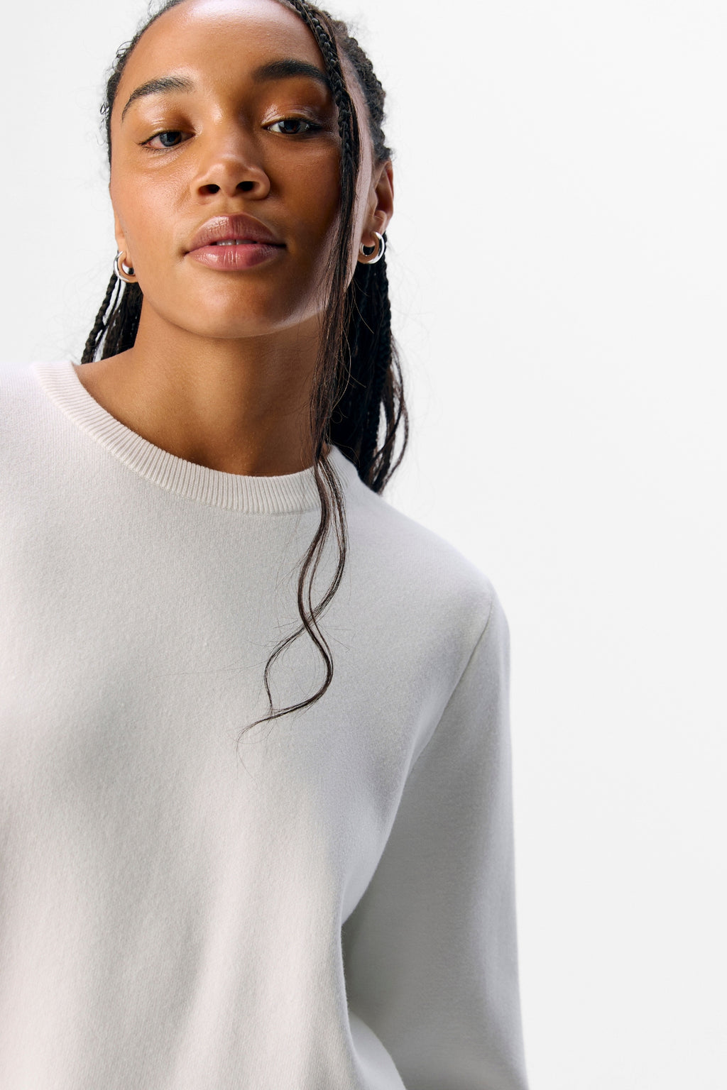 Reynard O-Neck Pullover – Cloud Dancer