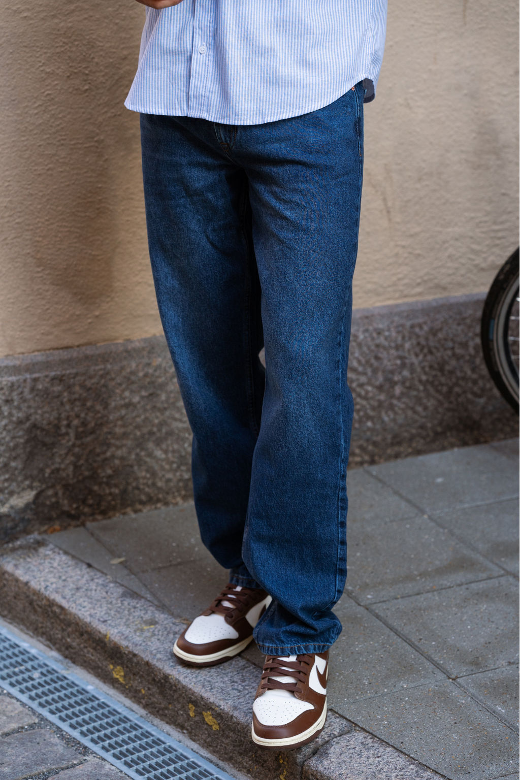 Entspannte Fit -Jeans - dunkelblauer Jeans